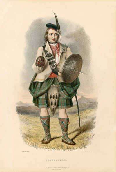 Clanranald, from The Clans of the Scottish Highlands by Robert Ronald McIan